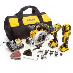 DeWalt DCK318P1D1 3PC 12V XR Brushless Kit Hammer Drill Multi Tool Saw +Batterys