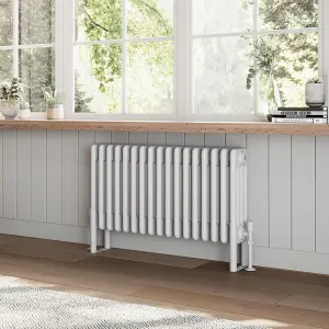 Braxton White Quadruple Horizontal Column Radiator - 400x785mm