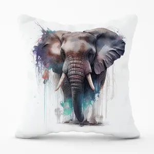 Elephant Splashart Cushions 45cm x 45cm