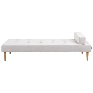 Fabric Chaise Lounge Off-White NIORT