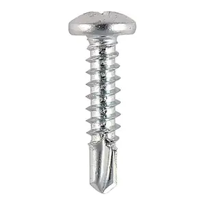 TIMCO Self-Drilling Metal Framing Pan Head Silver Screws - 8 x 1