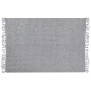 Blanket VELLA Cotton 150 x 200 cm Grey