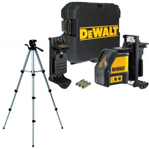 Dewalt DW088K Self Levelling Cross Line Laser Level Bracket Case + Bag + Tripod