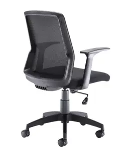 Rainbow Zebra Mesh Back Computer Chair with Fixed Arm Rests