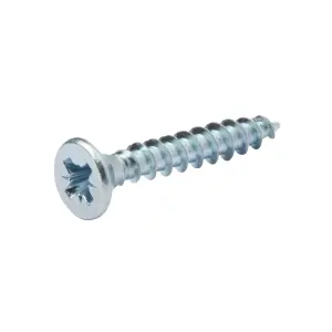 Diall Double-countersunk Zinc-plated Carbon steel Screw (Dia)4mm (L)50mm, Pack of 100