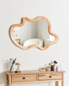 Wall Mirror DREVANT Wood Natural