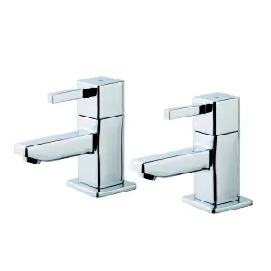 GoodHome Cooleen Bath Pillar Tap, Pack of 2