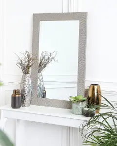 Beliani Retro Wall Mirror NEVEZ Grey