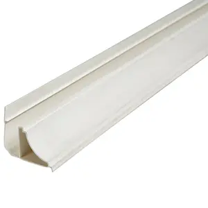 Geom White uPVC Cornice Moulding (L)2400mm (W)50mm (T)25mm