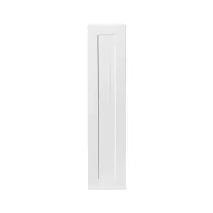 GoodHome Alpinia Tongue & groove Matt white Shaker Larder Cabinet door (W)300mm (H)1287mm (T)18mm