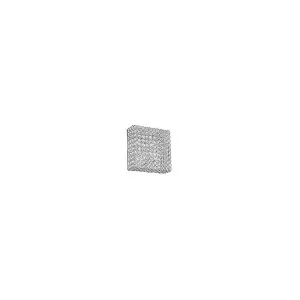 Luminosa Admiral  4 Light Small Square Ceiling Flush Light Chrome, G9