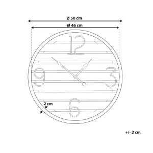 Wall Clock ARRIAGA Wood Dark Wood