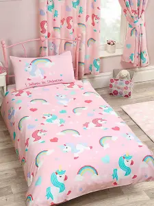 I Believe In Unicorns Single Duvet Cover and Pillowcase Set