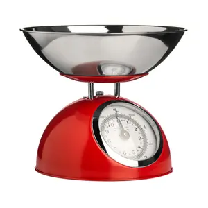 Maison by Premier 5kg Red Half Circle Design Kitchen Scale