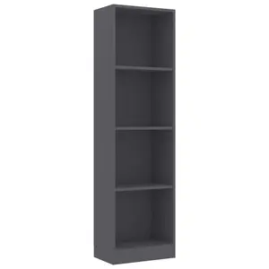 Attwood Bookcase Sonoma Oak/White / 142cm H x 40cm W x 24cm D