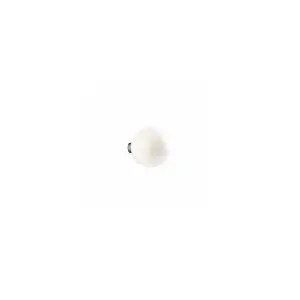 Luminosa Mapa Bianco 1 Light Small Globe Ceiling Flush Light White, E27