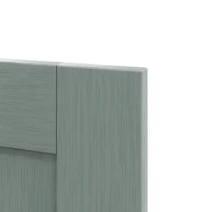 GoodHome Alpinia Matt green wood effect Shaker Tall appliance Cabinet door (W)600mm (H)806mm (T)18mm