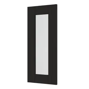 GoodHome Verbena Matt charcoal Glazed Cabinet door (W)300mm (H)715mm (T)20mm