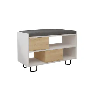 Decortie Troy Modern Bench White Oak