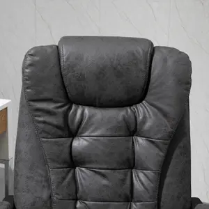 Vinsetto Ergonomic Heated 6 Points Vibration Massage Office Chair Dark Grey