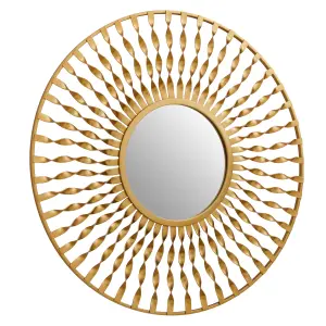 Interiors by Premier Versatile Wall Mirror, Elegant Round Shaped Wall Mirror, Sleek And Slim Wall Mirror, Lightweight Wall Mirror