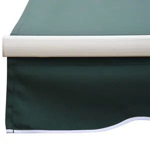 Outsunny Garden Sun Shade Canopy Patio Awning Retractable Shelter Outdoor 5 Size Green