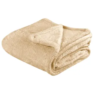 Blanket NAMDU 125 x 150 cm Sand Beige