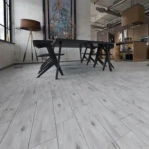 Top Ceramics Grey Porcelain Wood Effect Matt Floor & Wall Tile (L)60cm x (W)15cm Each box 0.90sqm