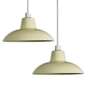 ValueLights Civic Metro Cream Ceiling Pendant Shade