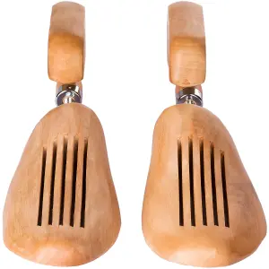 Shoe Stretcher Pair - made of lotus wood, for women's and men's shoes - brown