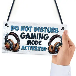 Red Ocean Gaming Sign For Boys Bedroom Do Not Disturb Gaming Bedroom Accessories Gift For Boys Gamer Gift Gaming Signs