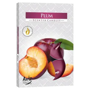 URBNLIVING Set of 18 Plum Scented Tea light Candles