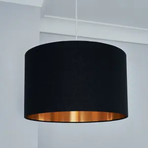 Inlight Helene Black & Gold Foil Lamp shade (D)40cm