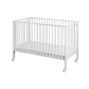 Cot with Mattress White