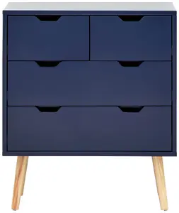 GFW Nyborg 2+2 Drawer Chest Nightshadow