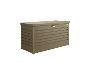 Biohort High Quality 4.5ft x 2ft LeisureTime Box 130 Garden Metal Storage - Metallic Bronze