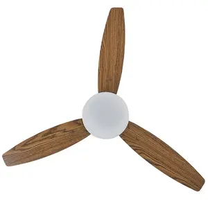 Bostick 74cm Ceiling Fan with Light Kit Dark Wood