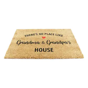 There's No Place Like Grandma & Grandpas House Doormat (90 x 60cm)