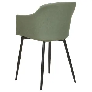 Set of 2 Dining Chairs ELIM Dark Green