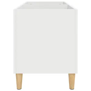 vidaXL Record Cabinet White 74.5x38x48 cm Engineered Wood