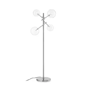 Luminosa EQUINOXE 4 Light Multi Arm Floor Lamp Chrome