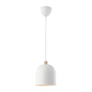 Nordlux Gaston Indoor Dining Living Kitchen Hallway Pendant In White (Diam) 20cm