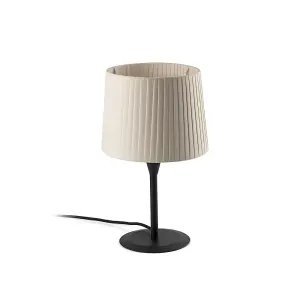 Luminosa Samba Table Lamp Round Tapered Beige, E27