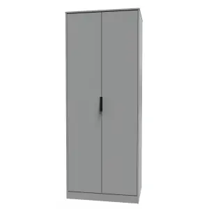 Madrid 2 Door Wardrobe in Dusk Grey (Ready Assembled)