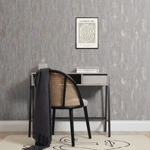 Manhattan Modern Wallpaper In Charcoal And Rose