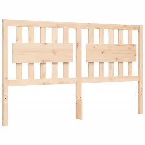 Berkfield Bed Frame with Headboard 160x200 cm Solid Wood