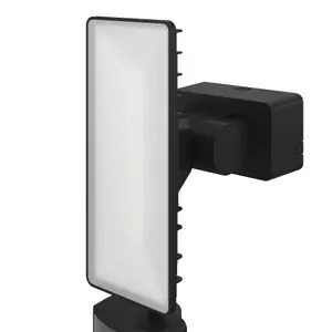 GoodHome Davern AWL1021-IB Black Mains-powered Cool white Outdoor LED PIR Floodlight 2000lm