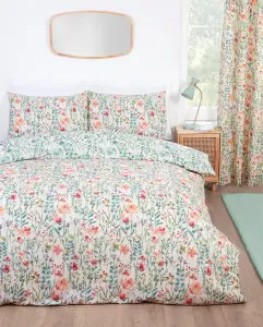 Amaryllis Floral Duvet Cover Set