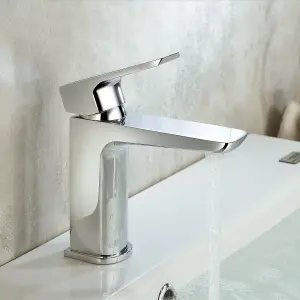 Nes Home Finn Basin Mono Mixer Tap & Waste Chrome