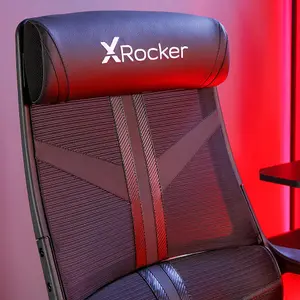 X-Rocker Helix PC Office Gaming Chair, Ergonomic Computer Desk Chair, Mesh Gaming Chair, Head Rest & Lumbar Support - BLACK